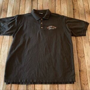 Ocean City Maryland mens short sleeve logo polo shirt | size medium